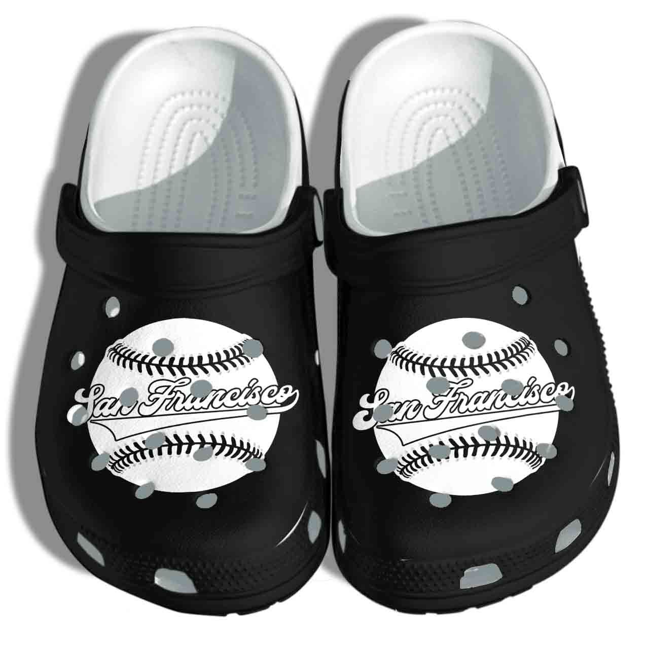 San Francisco Baseball Shoes Crocs Clog  Sport Clog Birthday Gift Man Women